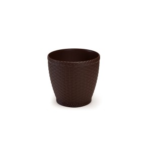 IN560-VASO RATTAN MINI RED COFEE-INJEPLASTEC