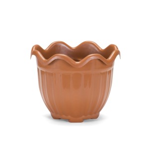 IN423-VASO FLOR PEQUENO TELHA 2LTS - INJEPLASTEC