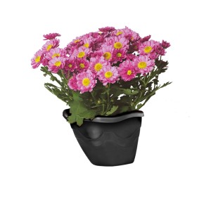 IN411- VASO DE PAREDE 5 LTS PRETO- INJEPLASTEC