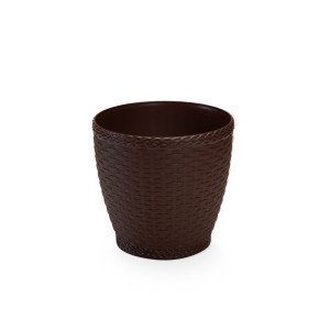 IN503-VASO RATTAN RED P COFFE 4,6LTS - INJEPLASTEC
