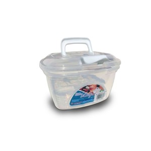 25679-MINI MALETA LADY BOX 7´´ TRANSPARENTE- ARQPLAST