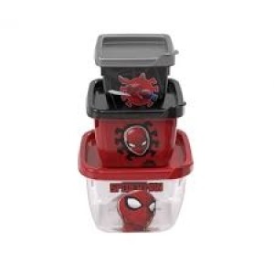 PLAS13494-CJ 3 POTES CONECT HOMEM ARANHA-PLASUTIL