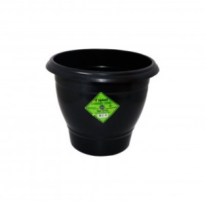 6702-VASO REDONDO 5,5 LTS PRETO-INPLAST