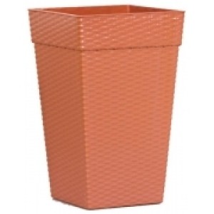 P136-VASO COLUNA RATTAN G CERAMICA 28LTS-PLASNEW