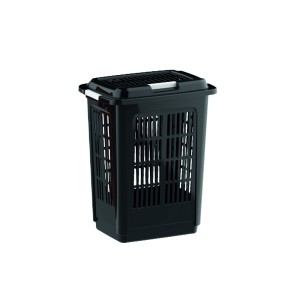 UNI0502-CESTO LAVANDERIA TELADO 30LTS PR(TPA)-UNINJET