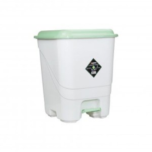 6673-LIXEIRA PEDAL BRANCA 14 LTS - INPLAST