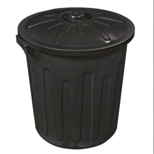 CF30PT-CESTO FECHADO TP 30 LTS PRETA(TPA) - ARQPLAST