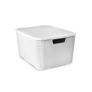 25586-ORGANIZADOR RATTAN TPA 07 LTS BRANCO- ARQPLAST
