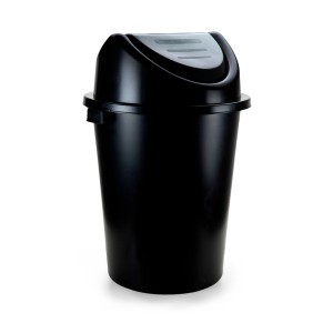P1920-CESTO BASC PRETO C/ TP 53 LTS -PLASNEW