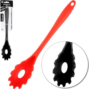 SL0613-PEGADOR DE MASSAS SILICONE PRETO/VERMELHO-CP