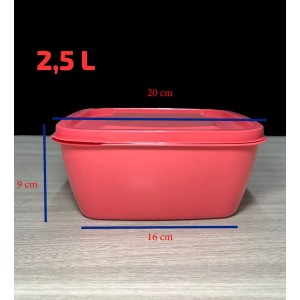 2030- POTE QUADRADO 2,5 LTS COLOR- LC