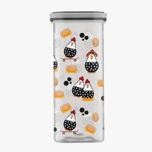 B2763-POTE QUADR GALINHA 1000ML-BANDEIRANTE