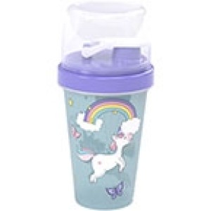 PLAS1045-MINI SHAKEIRA UNICORNIO 320ML-PLASUTIL