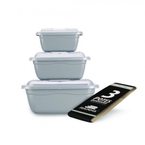 R8366-1 POTE 350/700ML/1500ML QUADR(COLOR)-RAINHA