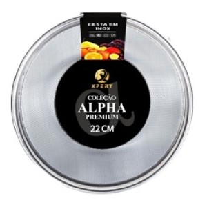 XL24102-CESTA INOX 22CM ALPHA PREMIUM-XP