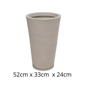 ROT702B-VASO COLUNA RED CONE M C/ PRATO- ROTOA