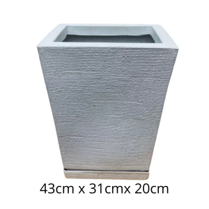 ROT602B-VASO COLUNA QUADR M C/ PRATO- ROTOA