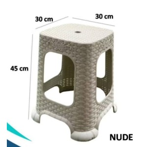 IN4140-BANQUETA RATTAN NUDE-INJEPLASTEC
