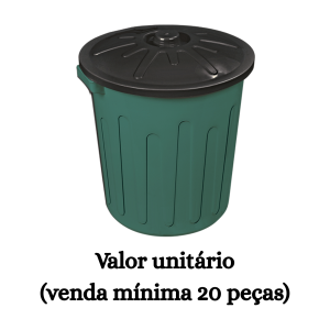 #ATACADO-VALOR UNITÁRIO P/20 PÇS-CESTO FECHADO TP 30 LTS(TPA) - ARQPLAST
