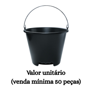 #ATACADO-VALOR UNITÁRIO P/50 PÇS-BALDE 12 LTS PEDREIRO- ARQPLAST