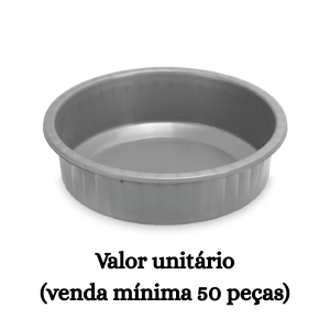 #ATACADO-VALOR UNITÁRIO P/50 PÇS-BACIA 3 LTS CANELADA COLOR - ARQPLAST
