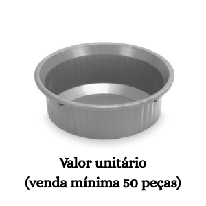 #ATACADO-VALOR UNITÁRIO P/50 PÇS-BACIA 1,5 LTS CANELADA COLOR - ARQPLAST