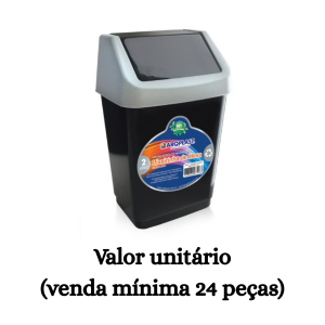 #ATACADO-VALOR UNITÁRIO P/24 PÇS-LIXEIRA DE MESA BASCULADA 2 LTS- ARQPLAST