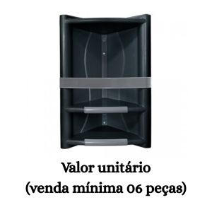 #ATACADO-VALOR UNITÁRIO P/6 PÇS-SUPORTE P/ UTILIDADES PRETO- ARQPLAST