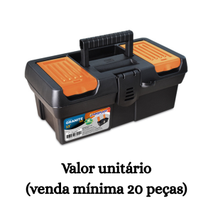 #ATACADO-VALOR UNITÁRIO P/20 PÇS- MALETA FERRAMENTA GRANITE PRO ALTA 13 - ARQPLAST