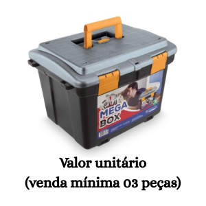 #ATACADO-VALOR UNITÁRIO P/03 PÇS-MALETA MEGA BOX 2040- ARQPLAST