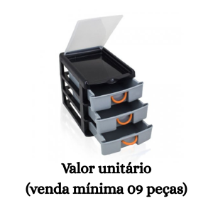 #ATACADO-VALOR UNITÁRIO P/ 09PÇS-ORGANIZADOR 7080- ARQPLAST