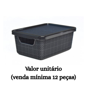 #ATACADO-VALOR UNITÁRIO P/12 PÇS-ORG JUTTA C TP PRETO 02LTS- ARQPLAST