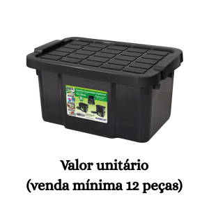 #ATACADO-VALOR UNITÁRIO P/12 PÇS-CONTAINER ORG EMP 15LTS- ARQPLAST