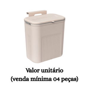 #ATACADO-VALOR UNITÁRIO P/4 PÇS-LIX PIA SUSPENSA PANTONE ROSE 9L-ARQPLAST