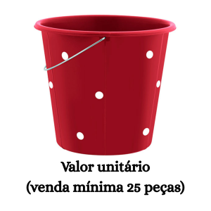 #ATACADO-VALOR UNITÁRIO P/25 PÇS-BALDE REF. 08 POÁ-CVL