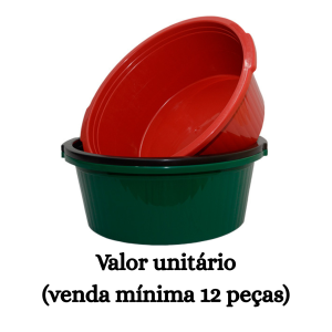 #ATACADO-VALOR UNITÁRIO P/12 PÇS-BACIA REF. 30 COLOR-CVL