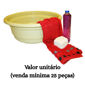 #ATACADO-VALOR UNITÁRIO P/25 PÇS-BACIA REF. 25 COLOR-CVL
