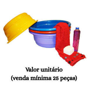#ATACADO-VALOR UNITÁRIO P/25 PÇS-BACIA REF. 25 COR VIVA-CVL