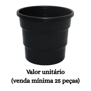 #ATACADO-VALOR UNITÁRIO P/25 PÇS-MINI VASO REDONDO TELHA-CVL