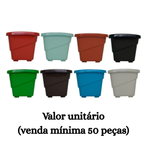 #ATACADO-VALOR UNITÁRIO P/50 PÇS-VASO FLORENCE MINI COLOR-CVL