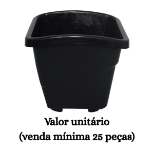 #ATACADO-VALOR UNITÁRIO P/25 PÇS-VASO FLORENCE G PRETO-CVL