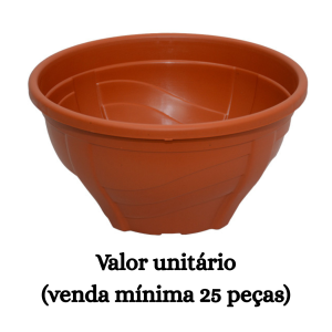 #ATACADO-VALOR UNITÁRIO P/25 PÇS-VASO CUIA 22 TELHA-CVL