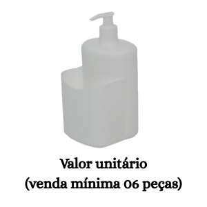 #ATACADO-VALOR UNITÁRIO P/6 PÇS-DISPENSER BRANCO-CVL