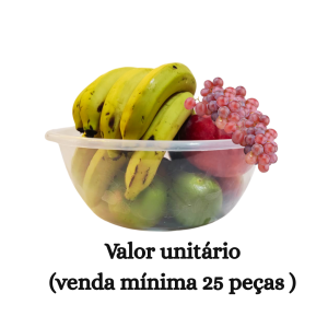 #ATACADO-VALOR UNITÁRIO P/25 PÇS-BACIA REF. 06 TRANSLUCIDA-CVL