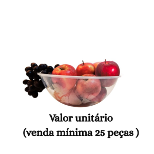 #ATACADO-VALOR UNITÁRIO P/25 PÇS-BACIA REF. 03 TRANSLUCIDA-CVL