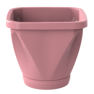 UNI11238-VASO QUADRADO N.28 C/ PRATO ROSA-UNINJET