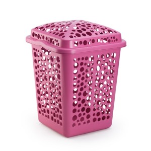 IN1101-CESTO MAX 80 LTS ROSA - INJEPLASTEC