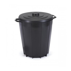 IN246-LIXEIRA 35 LTS PRETA - INJEPLASTEC