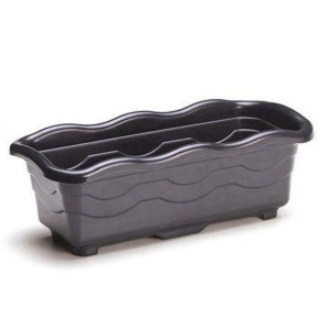 IN260-JARDINEIRA MÉDIA PRETA 3,5LTS- INJEPLASTEC